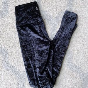 Lululemon crushed velvet leggings